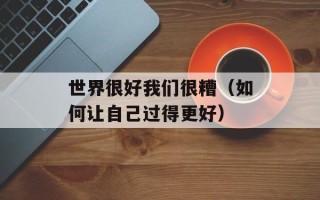 世界很好我们很糟（如何让自己过得更好）