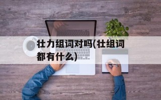 壮力组词对吗(壮组词都有什么)