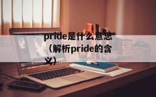 pride是什么意思（解析pride的含义）