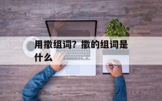 用撒组词？撒的组词是什么