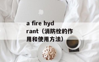 a fire hydrant（消防栓的作用和使用方法）