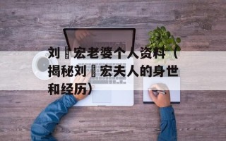 刘畊宏老婆个人资料（揭秘刘畊宏夫人的身世和经历）