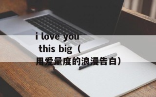 i love you this big（用爱量度的浪漫告白）