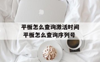 平板怎么查询激活时间 平板怎么查询序列号