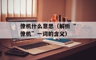 僚机什么意思（解析“僚机”一词的含义）