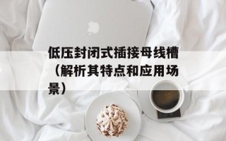 低压封闭式插接母线槽（解析其特点和应用场景）