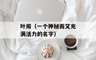 叶周（一个神秘而又充满活力的名字）