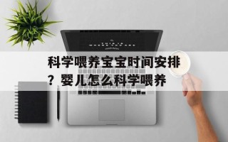 科学喂养宝宝时间安排？婴儿怎么科学喂养