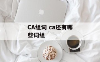 CA组词 ca还有哪些词组