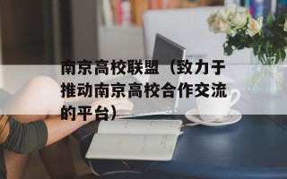 南京高校联盟（致力于推动南京高校合作交流的平台）