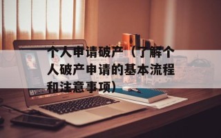 个人申请破产（了解个人破产申请的基本流程和注意事项）