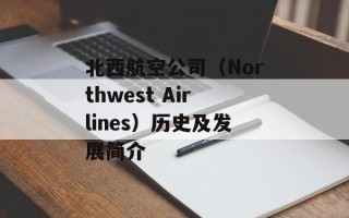 北西航空公司（Northwest Airlines）历史及发展简介