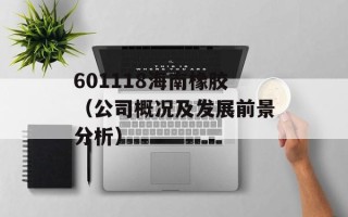 601118海南橡胶（公司概况及发展前景分析）