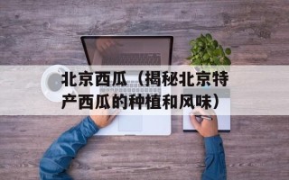北京西瓜（揭秘北京特产西瓜的种植和风味）
