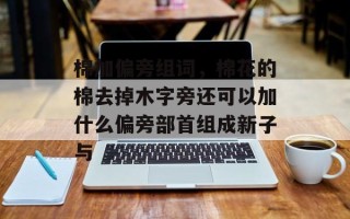棉加偏旁组词，棉花的棉去掉木字旁还可以加什么偏旁部首组成新子与