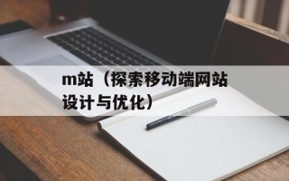 m站（探索移动端网站设计与优化）