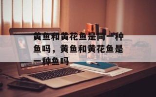 黄鱼和黄花鱼是同一种鱼吗，黄鱼和黄花鱼是一种鱼吗