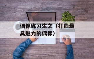 偶像练习生之（打造最具魅力的偶像）