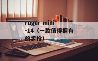ruger mini-14（一款值得拥有的步枪）