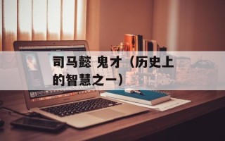 司马懿 鬼才（历史上的智慧之一）