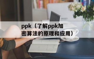 ppk（了解ppk加密算法的原理和应用）