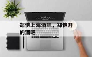 郑恺上海酒吧，郑恺开的酒吧