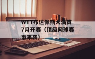 WTT布达佩斯大满贯7月开赛（顶级网球赛事来袭）
