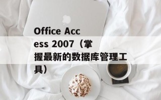 Office Access 2007（掌握最新的数据库管理工具）