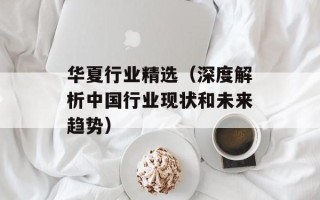 华夏行业精选（深度解析中国行业现状和未来趋势）