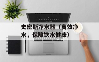史密斯净水器（高效净水，保障饮水健康）
