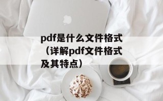 pdf是什么文件格式（详解pdf文件格式及其特点）