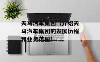 天马汽车集团（介绍天马汽车集团的发展历程和业务范围）