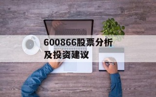 600866股票分析及投资建议