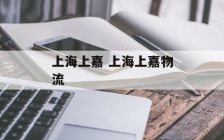 上海上嘉 上海上嘉物流