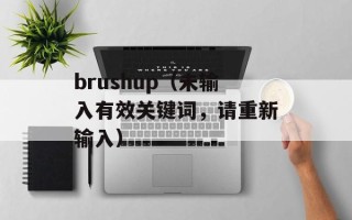brushup（未输入有效关键词，请重新输入）