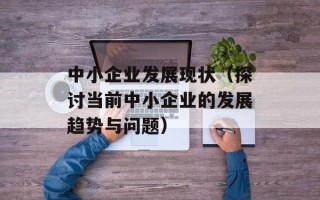 中小企业发展现状（探讨当前中小企业的发展趋势与问题）