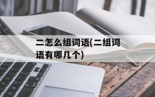 二怎么组词语(二组词语有哪几个)