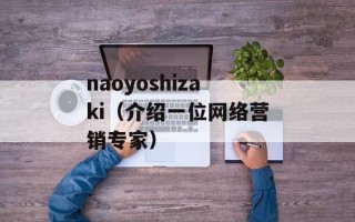 naoyoshizaki（介绍一位网络营销专家）