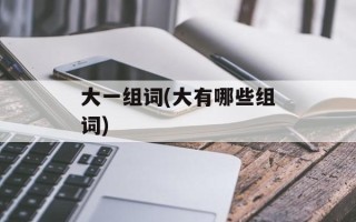 大一组词(大有哪些组词)