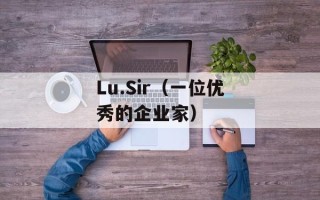 Lu.Sir（一位优秀的企业家）