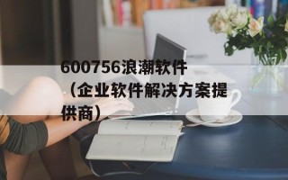 600756浪潮软件（企业软件解决方案提供商）