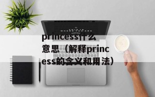 princess什么意思（解释princess的含义和用法）