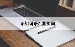 紫组词语？紫组词