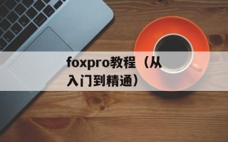 foxpro教程（从入门到精通）