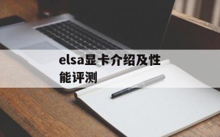 elsa显卡介绍及性能评测