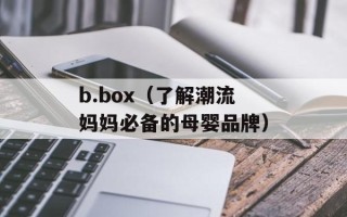 b.box（了解潮流妈妈必备的母婴品牌）