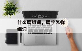 什么鹰组词，鹰字怎样组词