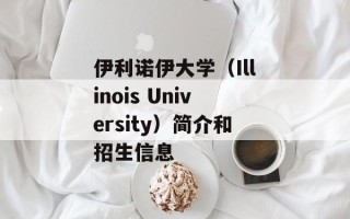 伊利诺伊大学（Illinois University）简介和招生信息