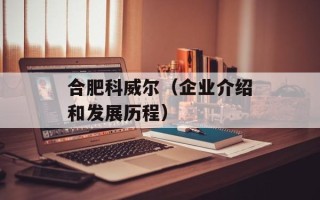 合肥科威尔（企业介绍和发展历程）