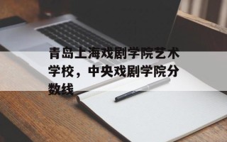 青岛上海戏剧学院艺术学校，中央戏剧学院分数线
